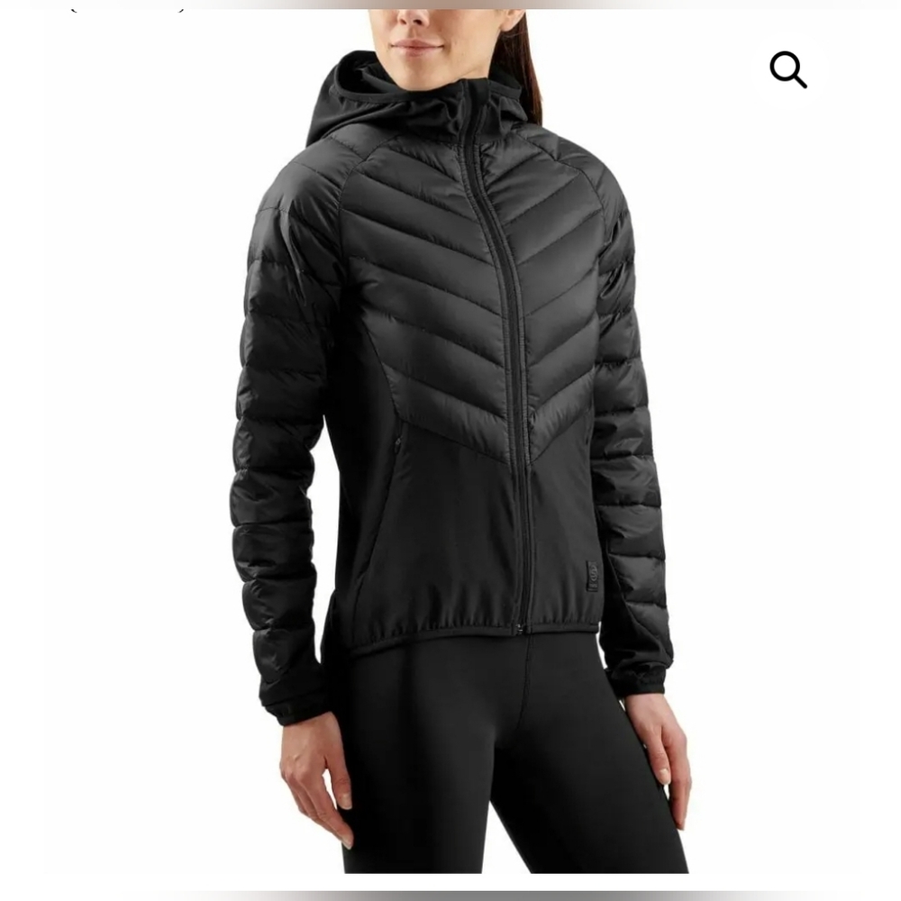 SKINS Compression Activewear Down Jacket SZ XS Black